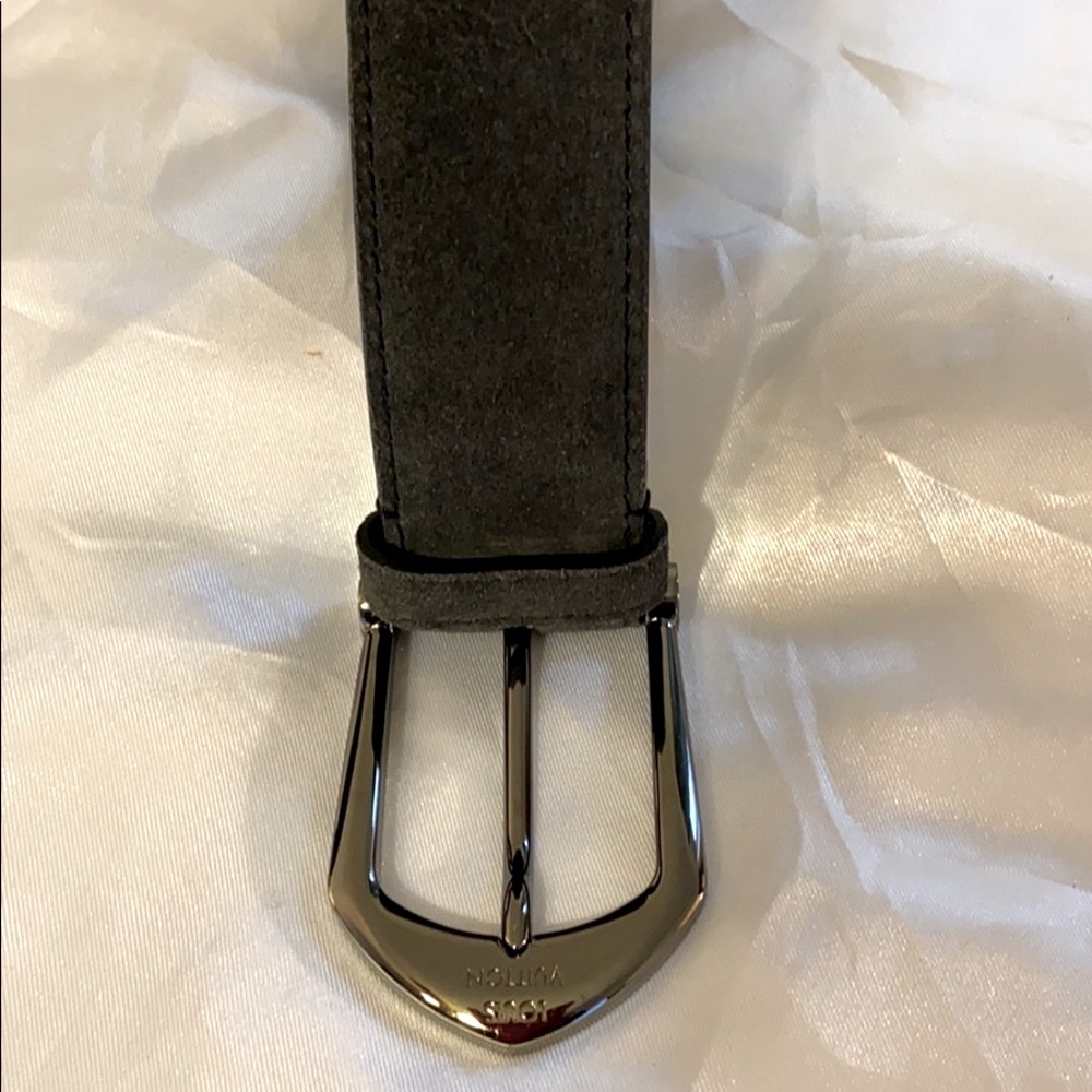 New Louis Vuitton suede leather belt - Picture 2 of 13